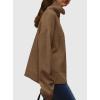 imagePRETTYGARDEN Womens Turtleneck Long Sleeve Sweater 2026 Fall Trendy Loose Fit Casual Tops Chunky Knit Pullover SweatersLight Brown