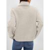 imagePRETTYGARDEN Womens Turtleneck Long Sleeve Sweater 2026 Fall Trendy Loose Fit Casual Tops Chunky Knit Pullover SweatersLight Grey