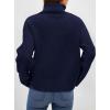 imagePRETTYGARDEN Womens Turtleneck Long Sleeve Sweater 2026 Fall Trendy Loose Fit Casual Tops Chunky Knit Pullover SweatersNavy Blue