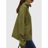 imagePRETTYGARDEN Womens Turtleneck Long Sleeve Sweater 2026 Fall Trendy Loose Fit Casual Tops Chunky Knit Pullover SweatersOlive Green