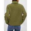 imagePRETTYGARDEN Womens Turtleneck Long Sleeve Sweater 2026 Fall Trendy Loose Fit Casual Tops Chunky Knit Pullover SweatersOlive Green