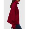 imagePRETTYGARDEN Womens Turtleneck Long Sleeve Sweater 2026 Fall Trendy Loose Fit Casual Tops Chunky Knit Pullover SweatersRed