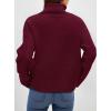 imagePRETTYGARDEN Womens Turtleneck Long Sleeve Sweater 2026 Fall Trendy Loose Fit Casual Tops Chunky Knit Pullover SweatersWine Red