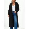 imagePRETTYGARDEN Womens Winter Coats 2026 Trendy Long Sleeve Notch Lapel Button Long Jackets Casual Oversized Vacation OutfitsBlack