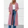 imagePRETTYGARDEN Womens Winter Coats 2026 Trendy Long Sleeve Notch Lapel Button Long Jackets Casual Oversized Vacation OutfitsPink