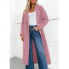imagePRETTYGARDEN Womens Winter Coats 2026 Trendy Long Sleeve Notch Lapel Button Long Jackets Casual Oversized Vacation OutfitsPink