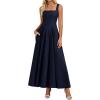 imagePRETTYGARDEN Cocktail Dresses for Women Formal 2026 Summer Sleeveless A Line Long Flowy Spring Wedding Guest Party Midi DressNavy Blue
