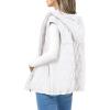 imagePRETTYGARDEN Womens 2026 Fall Spring Vest Casual Sleeveless Hooded Zip Up Jacket Trendy Winter Coat OuterwearWhite