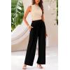 imagePRETTYGARDEN 2 Piece Sets for Women Summer Casual 2026 Spring Sleeveless Tank Ribbed Travel Vacation Lounge Wear OutfitsApricot Black