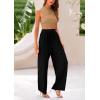 imagePRETTYGARDEN 2 Piece Sets for Women Summer Casual 2026 Spring Sleeveless Tank Ribbed Travel Vacation Lounge Wear OutfitsCamel Black