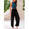 imagePRETTYGARDEN 2 Piece Sets for Women Summer Casual 2026 Spring Sleeveless Tank Ribbed Travel Vacation Lounge Wear OutfitsLake Blue Black