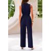 imagePRETTYGARDEN 2 Piece Sets for Women Summer Casual 2026 Spring Sleeveless Tank Ribbed Travel Vacation Lounge Wear OutfitsNavy