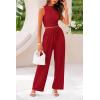 imagePRETTYGARDEN 2 Piece Sets for Women Summer Casual 2026 Spring Sleeveless Tank Ribbed Travel Vacation Lounge Wear OutfitsRed