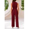 imagePRETTYGARDEN 2 Piece Sets for Women Summer Casual 2026 Spring Sleeveless Tank Ribbed Travel Vacation Lounge Wear OutfitsWine Red
