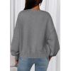 imagePRETTYGARDEN Cardigan Sweaters for Women Fall Fashion 2026 Bow Tie Front Long Sleeve Knit Sweater Tops Cute Winter ClothesGrey