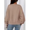 imagePRETTYGARDEN Cardigan Sweaters for Women Fall Fashion 2026 Bow Tie Front Long Sleeve Knit Sweater Tops Cute Winter ClothesKhaki