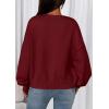 imagePRETTYGARDEN Cardigan Sweaters for Women Fall Fashion 2026 Bow Tie Front Long Sleeve Knit Sweater Tops Cute Winter ClothesRed