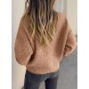 imagePRETTYGARDEN Cardigan Sweaters for Women Trendy Fall 2026 Long Sleeve Button Down Oversized Chunky Knit Sweater OuterwearCamel
