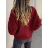 imagePRETTYGARDEN Cardigan Sweaters for Women Trendy Fall 2026 Long Sleeve Button Down Oversized Chunky Knit Sweater OuterwearWine Red