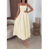 imagePRETTYGARDEN Cocktail Dresses for Women 2026 Spring Elegant Ruffle A Line Long Flowy Summer Formal Wedding Guest Maxi DressBeige