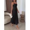 imagePRETTYGARDEN Cocktail Dresses for Women 2026 Spring Elegant Ruffle A Line Long Flowy Summer Formal Wedding Guest Maxi DressBlack