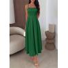 imagePRETTYGARDEN Cocktail Dresses for Women 2026 Spring Elegant Ruffle A Line Long Flowy Summer Formal Wedding Guest Maxi DressGreen