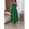 imagePRETTYGARDEN Cocktail Dresses for Women 2026 Spring Elegant Ruffle A Line Long Flowy Summer Formal Wedding Guest Maxi DressGreen