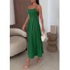 imagePRETTYGARDEN Cocktail Dresses for Women 2026 Spring Elegant Ruffle A Line Long Flowy Summer Formal Wedding Guest Maxi DressGreen