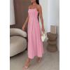 imagePRETTYGARDEN Cocktail Dresses for Women 2026 Spring Elegant Ruffle A Line Long Flowy Summer Formal Wedding Guest Maxi DressPink
