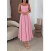 imagePRETTYGARDEN Cocktail Dresses for Women 2026 Spring Elegant Ruffle A Line Long Flowy Summer Formal Wedding Guest Maxi DressPink