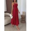 imagePRETTYGARDEN Cocktail Dresses for Women 2026 Spring Elegant Ruffle A Line Long Flowy Summer Formal Wedding Guest Maxi DressRed
