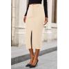 imagePRETTYGARDEN Corduroy Skirt Women Fall Fashion 2026 High Waisted Pencil Midi Skirts Business Casual Work Office Winter OutfitBeige