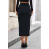 imagePRETTYGARDEN Corduroy Skirt Women Fall Fashion 2026 High Waisted Pencil Midi Skirts Business Casual Work Office Winter OutfitDark Grey