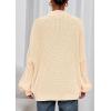 imagePRETTYGARDEN Fall Oversized Sweaters for Women Chunky Knit Long Sleeve Turtle Neck Pullover Jumper Tops Cozy Winter ClothingBeige