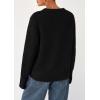 imagePRETTYGARDEN Fall Sweaters for Women 2026 Cozy Casual Crewneck Pullover Button Long Sleeve Knit Tops Winter Fashion ClothingBlack