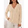 imagePRETTYGARDEN Lightweight Cardigans for Women Trendy Cozy Fall Fashion Long Sleeve Button V Neck Soft Knit Spring Sweater TopsApricot