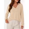imagePRETTYGARDEN Lightweight Cardigans for Women Trendy Cozy Fall Fashion Long Sleeve Button V Neck Soft Knit Spring Sweater TopsApricot