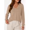 imagePRETTYGARDEN Lightweight Cardigans for Women Trendy Cozy Fall Fashion Long Sleeve Button V Neck Soft Knit Spring Sweater TopsKhaki