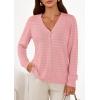 imagePRETTYGARDEN Lightweight Cardigans for Women Trendy Cozy Fall Fashion Long Sleeve Button V Neck Soft Knit Spring Sweater TopsPink