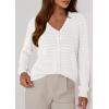 imagePRETTYGARDEN Lightweight Cardigans for Women Trendy Cozy Fall Fashion Long Sleeve Button V Neck Soft Knit Spring Sweater TopsWhite