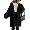 imagePRETTYGARDEN Long Cardigan Sweaters for Women Trendy Fall 2026 Oversized Knit Sweater Jacket Coats Winter Fashion ClothingBlack