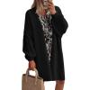imagePRETTYGARDEN Long Cardigan Sweaters for Women Trendy Fall 2026 Oversized Knit Sweater Jacket Coats Winter Fashion ClothingBlack