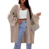 imagePRETTYGARDEN Long Cardigan Sweaters for Women Trendy Fall 2026 Oversized Knit Sweater Jacket Coats Winter Fashion ClothingCamel