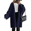 imagePRETTYGARDEN Long Cardigan Sweaters for Women Trendy Fall 2026 Oversized Knit Sweater Jacket Coats Winter Fashion ClothingDark Royal Blue