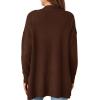 imagePRETTYGARDEN Long Cardigan Sweaters for Women Winter Clothing 2026 Fall Knitted Open Front Cozy Sweater with PocketsBrown