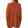 imagePRETTYGARDEN Long Cardigan Sweaters for Women Winter Clothing 2026 Fall Knitted Open Front Cozy Sweater with PocketsOrange
