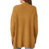 imagePRETTYGARDEN Long Cardigan Sweaters for Women Winter Clothing 2026 Fall Knitted Open Front Cozy Sweater with PocketsYellow