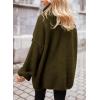 imagePRETTYGARDEN Oversized Sweaters for Women Chunky Turtleneck Sweater Fall Fashion Clothes Long Sleeve Tops Winter ClothingArmy Green