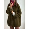 imagePRETTYGARDEN Oversized Sweaters for Women Chunky Turtleneck Sweater Fall Fashion Clothes Long Sleeve Tops Winter ClothingArmy Green