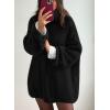 imagePRETTYGARDEN Oversized Sweaters for Women Chunky Turtleneck Sweater Fall Fashion Clothes Long Sleeve Tops Winter ClothingBlack